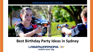 Best Birthday Party Ideas in Sydney - www.laserwarriors.com.au