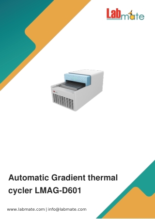 Automatic-Gradient-thermal-cycler