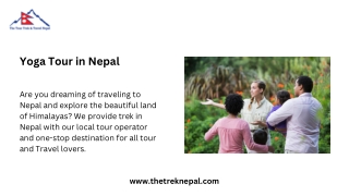 Yoga Tour in Nepal