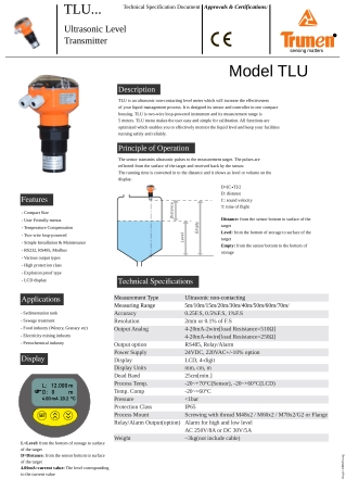 Ultrasonic Level Transmitter