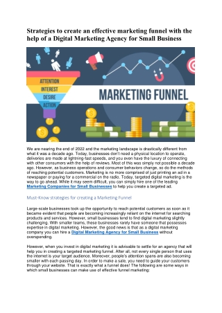 Must-Know strategies for creating a Marketing Funnel