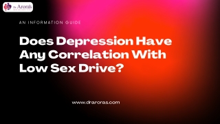 Does Depression Have Any Correlation With Low Sex Drive