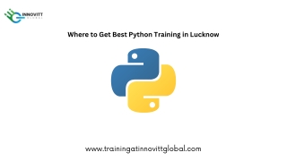 Python training in Lucknow