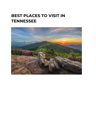 BEST PLACES TO VISIT IN TENNESSEE