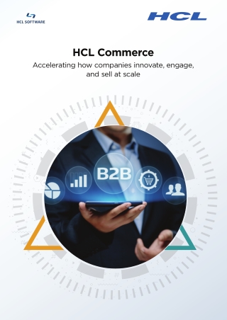 HCL Commerce Accelerate Company’s Innovation, Engagement, and Selling at Scale