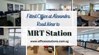 Fitted Office at Alexandra Road Near to MRT Station