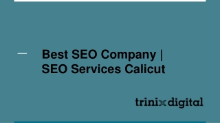 Best SEO Company _ SEO Services Calicut