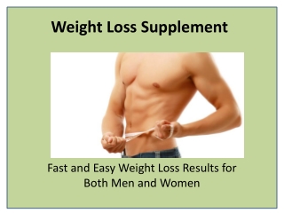 Natural Weight Loss Slimming Supplement