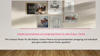 Gestalte personalisierte und einzigartige Poster für jeden Anlass