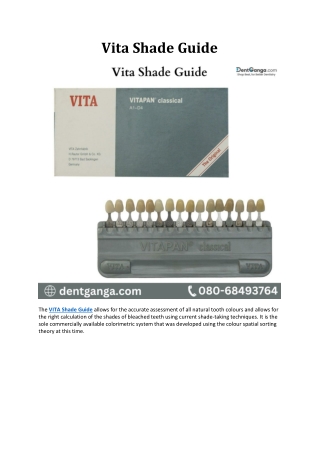 Vita Shade Guide - Dent Ganga