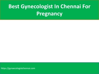 Best Gynecologist In Chennai