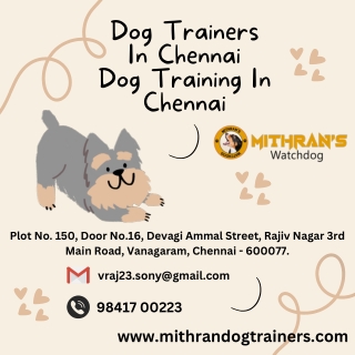 Dog Training In Chennai-pdf