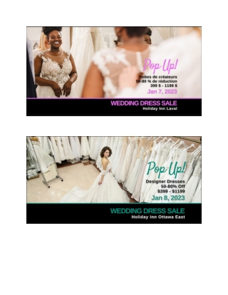 Bridal Sale Events