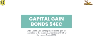 Capital Gain Bonds 54ec