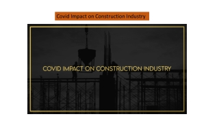 Covid Impact on Construction Industry