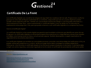 Certificado De La Fnmt