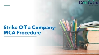 Strike Off a Company-MCA Procedure