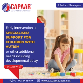 Early intervention for autism - Best Autism Treatment in Bangalore - CAPAAR