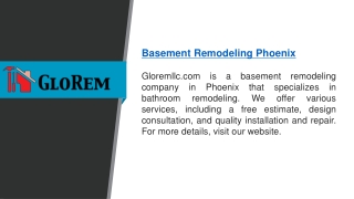 Basement Remodeling Phoenix   Gloremllc.com