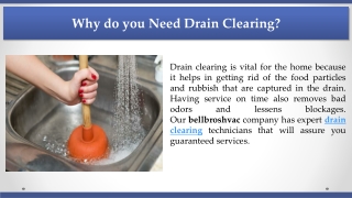 Why do you Need Drain Clearing