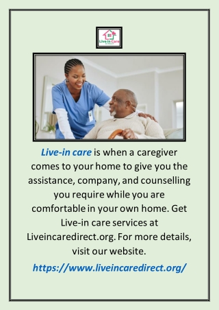 Live-in Care | Liveincaredirect.org