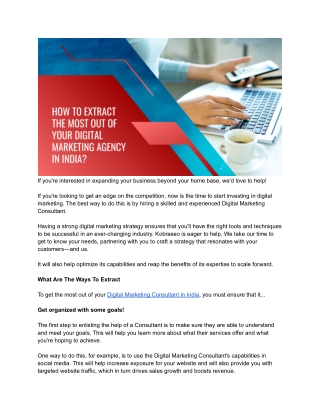 How To Extract The Most Out Of Your Digital Marketing Agency In India_
