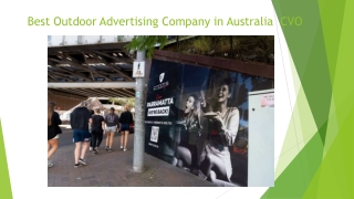 Best Outdoor Advertising Company in Australia  CVO