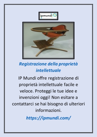 Registrazione Proprietà Intellettuale | Ipmundi.com