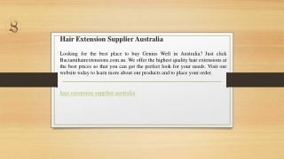 Hair Extension Supplier Australia  Baciamihairextensions.com.au