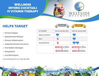 iv dehydration - Westside Wellness