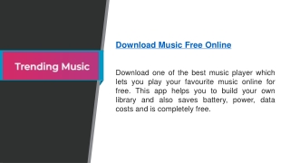 Download Music Free Online   Trending.fm