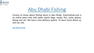 Abu Dhabi Fishing  Emarinehub.com