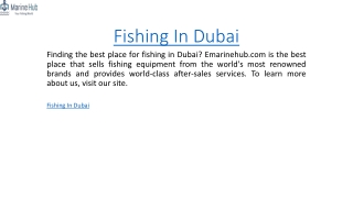 Fishing In Dubai  Emarinehub.com