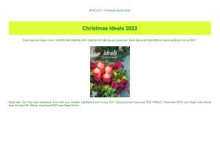 #^R.E.A.D.^ Christmas Ideals 2022 (READ PDF EBOOK)