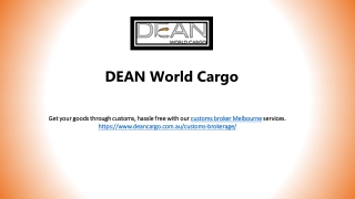 Trusted Customs Broker Melbourne
