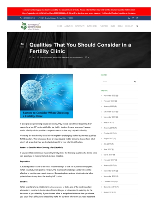 Qualities That You Should Consider in a Fertility Clinic