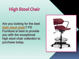 High Stool Chair