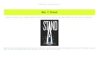 [BOOK] Why I Stand BEST Online