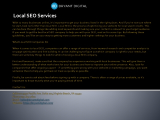 Local SEO Services