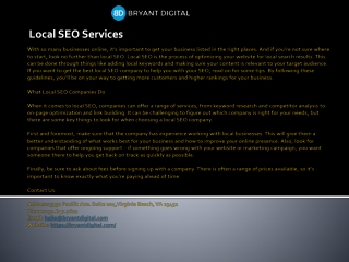 Local SEO Services