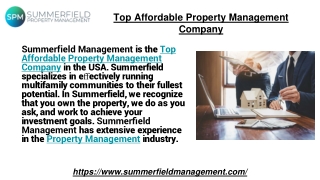 Top Affordable Property Management Company