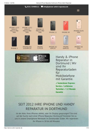 iPhone Sofort Reparatur Dortmund