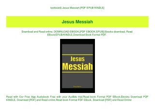 textbook$ Jesus Messiah [PDF EPUB KINDLE]