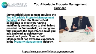 Top Affordable Property Management Services