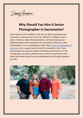 Find the senior photographer in sacramento