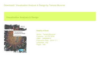 Download)^ Visualization Analysis &amp; Design  by Tamara Munzner