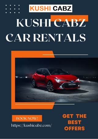 Want to Book a Taxi in Bangalore? Contact Kushi Cabz