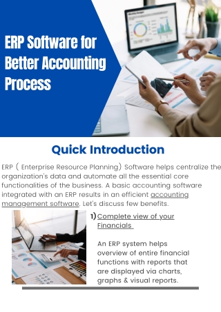 Why use ERP as an Accounting management Software | Ausuma