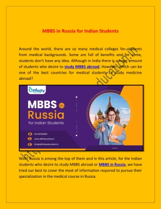 MBBS in Russia for Indian Students