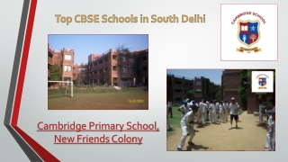 Top CBSE Schools in South Delhi